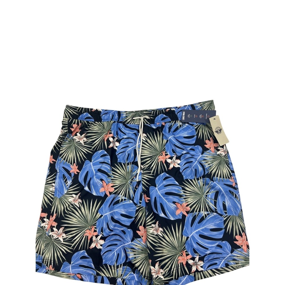 Dockers Mens Swim Short 2XLT Tropical 9" Inseam UPF 50+  Quick Dry New Tags